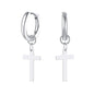 Stainless Steel Cross Earrings for Men | Religious Stud Earrings