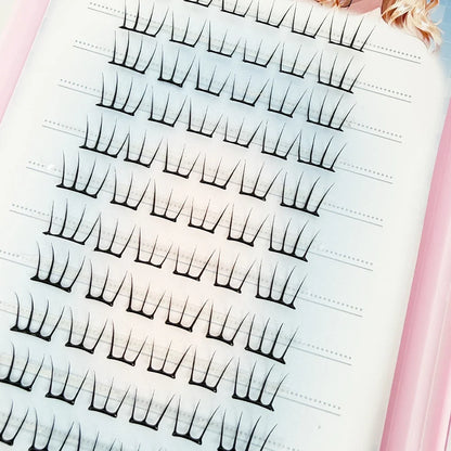 Fairy Eyelashes Thin Flake Eyelash Book | Korean Style DIY False Lashes for Natural Look