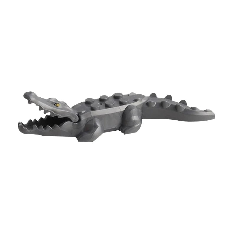 Marine Animal Building Blocks Set | Crocodile Whale Shark Octopus Snake Dinosaur Toys