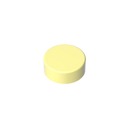 Gobricks GDS-612 Flat Tile 1x1 Round | Compatible Building Block