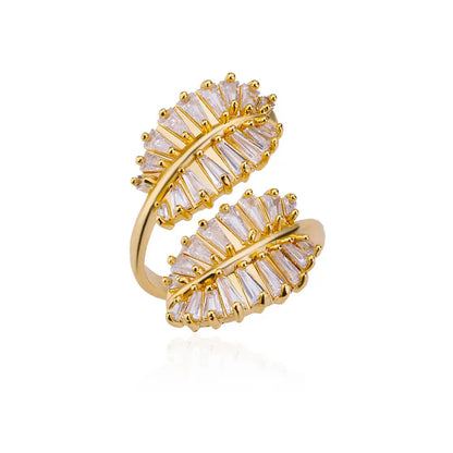 Luxury Rose Flower Zircon Rings For Women Gold Color Stainless Steel Fashion Butterfly Ring 2023 Wedding Aesthetic Jewerly Gift