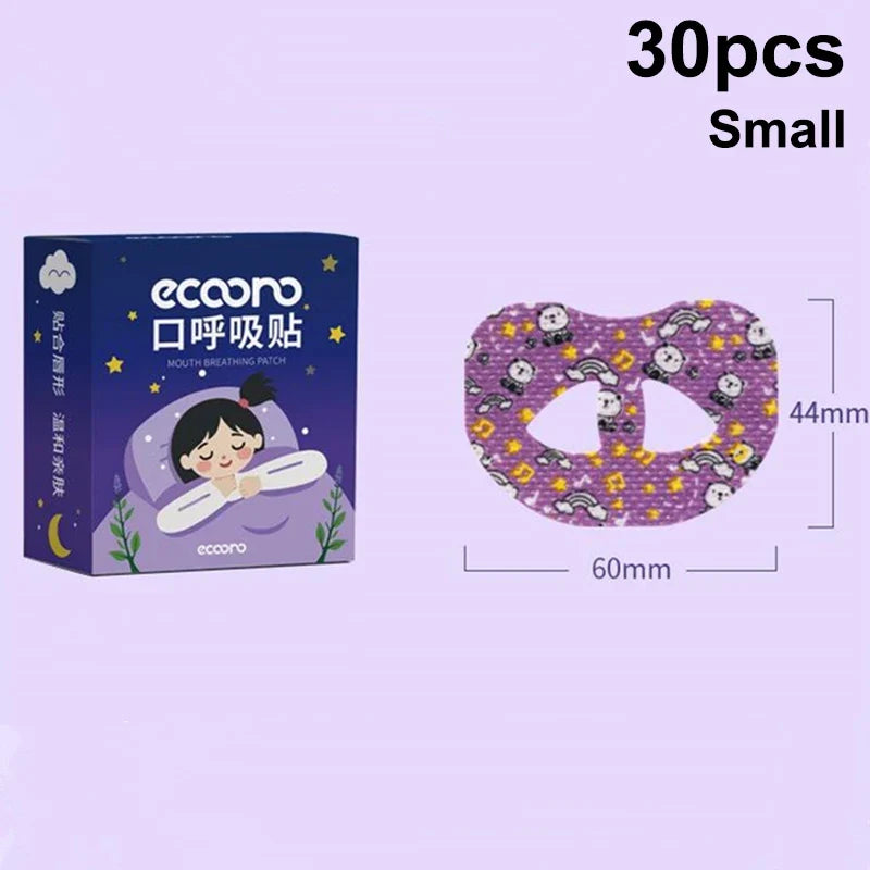 30 PCS Cartoon Anti-Snoring Nose Patch | Sleep Aid Mouth Closure Tape