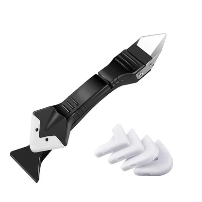 5in1 Silicone Scraper Squeegee Glue Remover Tool Kit | Multifunctional Caulking & Grout Tool Set