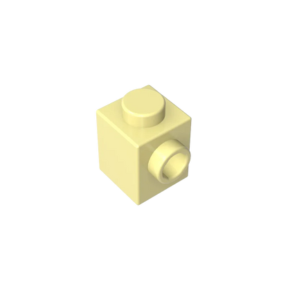 Gobricks GDS-635 BRICK 1X1 W. 1 KNOB | Single Side Bump Building Block Compatible with Lego 87087