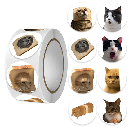 Funny Cat Meme Stickers for Kids | 100 or 500 Pack Teacher Reward Stickers