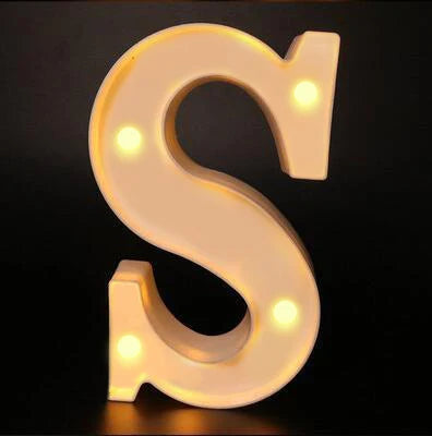 16cm Letter LED Night Light | Alphabet Luminous Decorative Lamp for Party