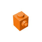 Gobricks GDS-635 BRICK 1X1 W. 1 KNOB | Single Side Bump Building Block Compatible with Lego 87087