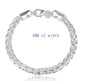8 Inch 18K Gold Bracelet 5MM Sideways Chain Bracelet For Woman Men Fashion Wedding Engagement 925 Sterling Silver Jewelry Gifts