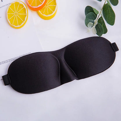 3D Sleeping Mask Eyepatch | Light Blocking Blindfold for Travel and Sleep