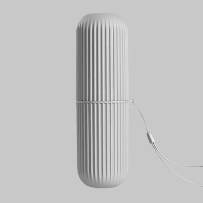 Portable Toothbrush Cup and Toothpaste Holder | Travel Toiletries Storage Case