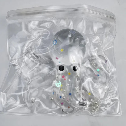 Glitter Octopus Taba Squishy Sugar Ball | Cute Animals Squeeze Fidget Sensory Toy