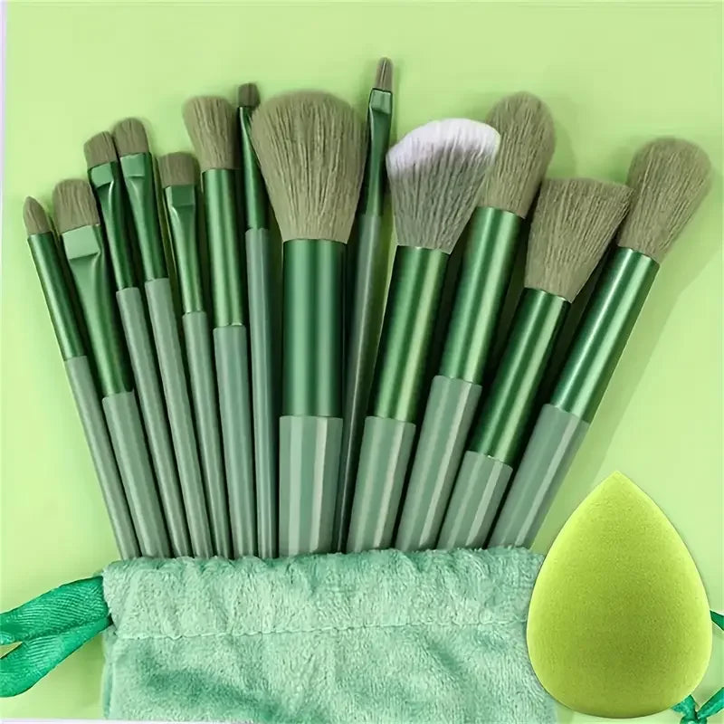 13-Piece Makeup Brush Set | Soft Fluffy Foundation Blush Highlighter Brush Kit