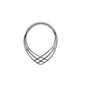 16G Vine Septum Nose Ring Piercing Hinged Clicker 316L Stainless Steel Daith Clicker Helix Cartilage Earring Chain BodyJewelry