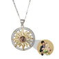 Custom SunFlower Projection Necklace Personalized Lover Keepsake Jewelry