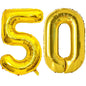 Large Gold Number Balloon 40 Inch | Milestone Birthday & Anniversary Decoration