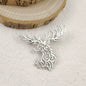 Creative punk style hollow sika deer stainless steel gold-plated 18K brooch, black suit accessories, wedding matching set