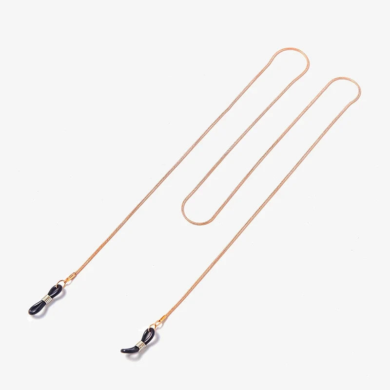 JWER Fashion Woman Sunglasses Chain Cylinder Bead Chain Anti-Falling Glasses Eyeglasses Cord Necklace Mask Chain for Women Gifts