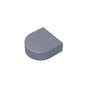 Gobricks Tile Round 1 x 1 Half Circle Extended | Compatible Brick Building Block