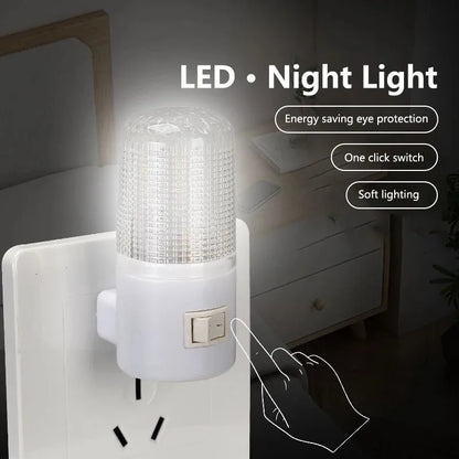 LED Night Light for Bedroom | Energy-Saving Plug-in Lamp for Kids, Living Room, Hallway