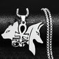 Stainless Steel Ankh Cross Pendant Necklace | Gothic Symbol of Life Jewelry