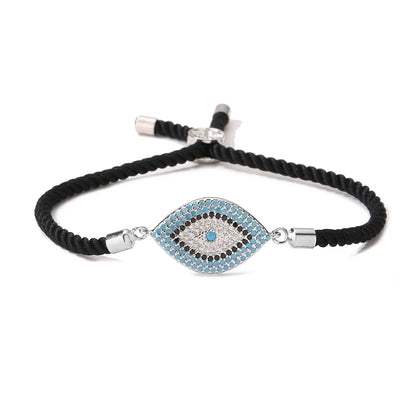 NEWBUY 2026 Trendy Turkish Gold Color Evil Eye Bracelet Adjustable AAA CZ Pave Setting Female Luckry Party Jewelry Gift