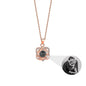 Customized photo projectionNecklace Heart Pendant Wedding Romantic Memory Projection Necklace