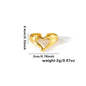 High End Waterproof Hollow Stainless Steel Finger Ring Trendy for Women Personalize Jewelry Wholesale