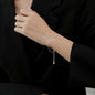 s925 Sterling Silver Double Layers Simple Bracelet for Women Temperament Elegant Sweet Link Chain Bracelet Jewelry
