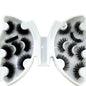 5-8 Pairs Natural Russian Striped Mink Lashes | 3D Volume Wavy False Eyelash Extensions