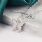 925Silver Butterfly necklace for women in summer, niche, versatile, exquisite, luxurious, high-end, collarbone chain