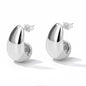 Vintage Round Stainless Steel Hoop Earrings For Women Gold Plated Earring 2023 Trending Statement Ear Jewelry Christmas Gift
