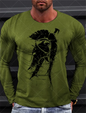Sparta Vintage Graphic Men's Long Sleeve T-shirt for Men Clothing Casual Tops Tee Fashion 3D Full Printing Tshirt Streetwear