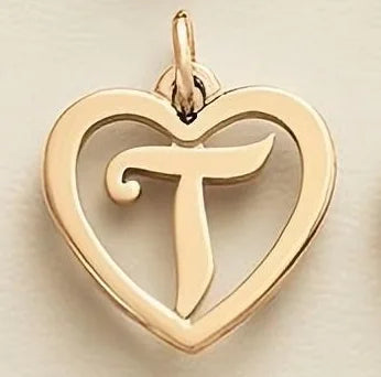 SUNIBI Stainless Steel Letter Heart Shape Hollow Pendant Charm for Bracelet Necklaces  for Women DIY Jewelry Making