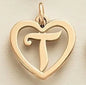 SUNIBI Stainless Steel Letter Heart Shape Hollow Pendant Charm for Bracelet Necklaces  for Women DIY Jewelry Making