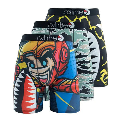 3Pcs Men Underwear Boxer Shorts