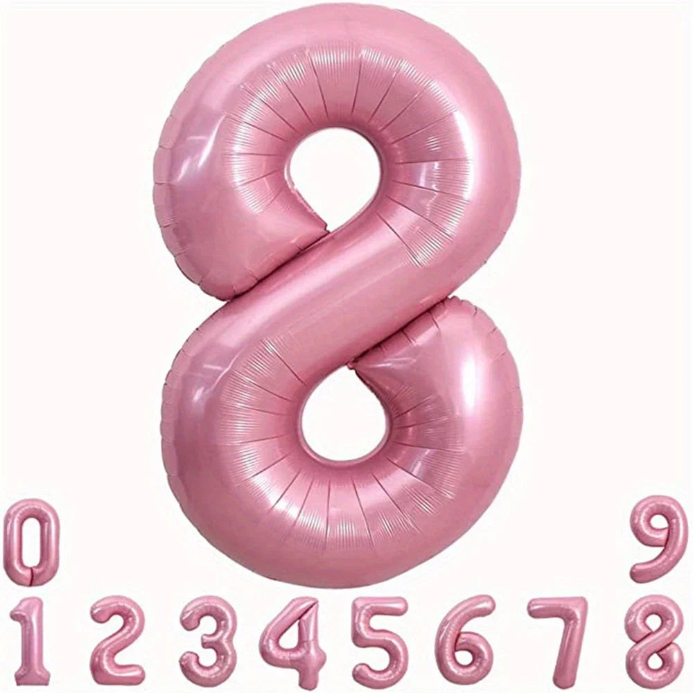 40-Inch Pink Foil Number Balloon | Birthday Party Decoration