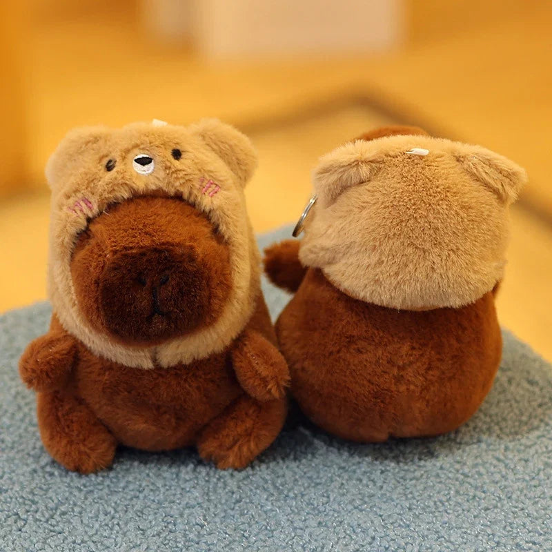 Capybara Plush Keychain | Cartoon Bag Pendant and Car Keyring