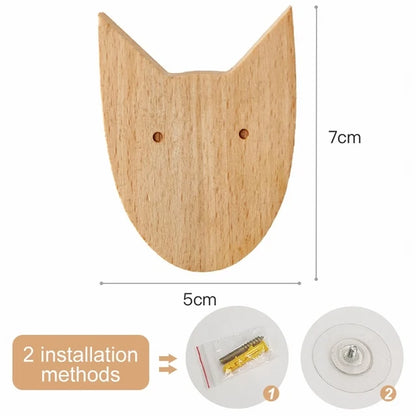 Wooden Animal Hook | Cute Wall Mounted Coat and Key Holder