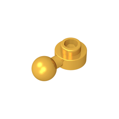 Gobricks GDS-1500 Hinged Plate 1x1 with Ball Head | Compatible Building Brick