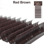 NATUHANA Caramel Colored Lashes | Individual Faux Mink Eyelashes