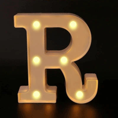 16cm Letter LED Night Light | Alphabet Luminous Decorative Lamp for Party