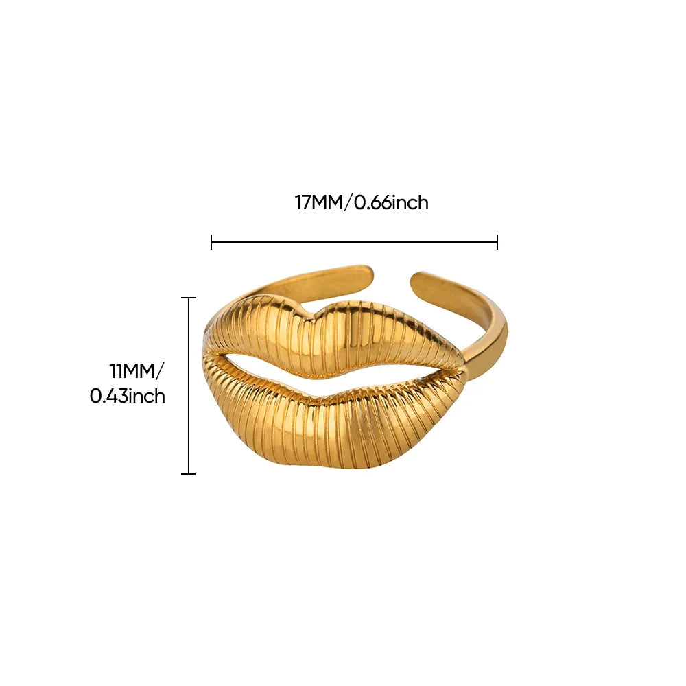 Stainless Steel Exaggerated Big Flower Rings For Women Gold Color Sunflower Finger Ring Female Fashion Aesthetic Jewelry Gift