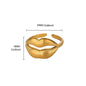 Stainless Steel Exaggerated Big Flower Rings For Women Gold Color Sunflower Finger Ring Female Fashion Aesthetic Jewelry Gift