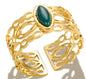 High End Waterproof Hollow Stainless Steel Finger Ring Trendy for Women Personalize Jewelry Wholesale