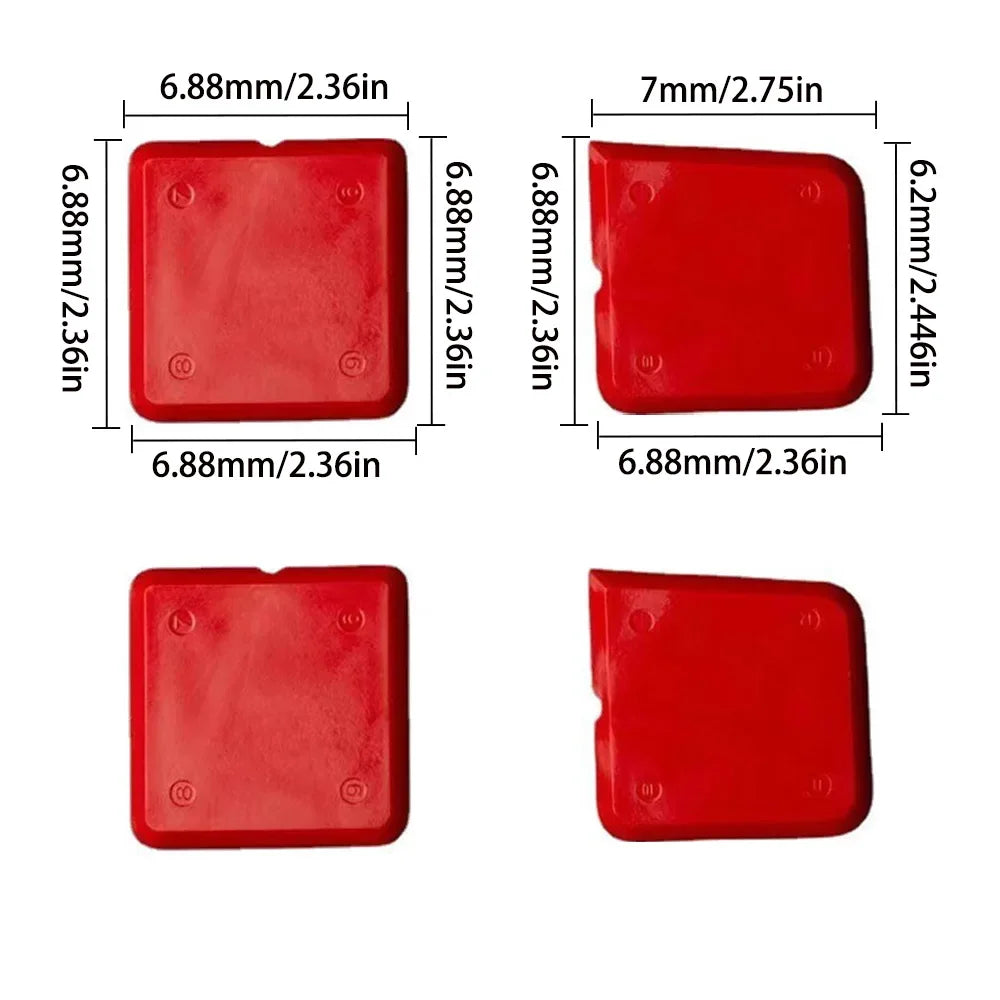 5in1 Silicone Scraper Squeegee Glue Remover Tool Kit | Multifunctional Caulking & Grout Tool Set
