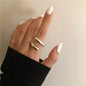 VENTFILLE 925 Sterling Silver Geometric Multilayer Round Bead Ring | Fashion Punk Temperament Jewelry