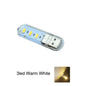 Mini USB LED Book Light | RGB Ultra Bright Reading Lamp with 3 Brightness Levels