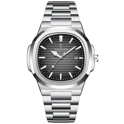 PAAZOMU Business Casual Quartz Wristwatch Men Waterproof Luminous Hands Classic Durable Strap Fashion Watch for Work Daily Life