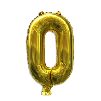 32 Inch Gold Foil Number Balloons | Birthday Party Decorations