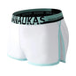 Men's Ice Silk Boxer Shorts Homewear Breathable Wide Side Arrow Pants